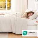 Love's cabin Beige Full Comforter Set, 3-Piece Prewashed Full Size Bedding Set with 1 Comforter (79" x 90") and 2 Pillowcases (20" x 26"), Lightweight & Breathable Bed Set for All Seasons | Soft, Breathable, Lightweight, Comfortable