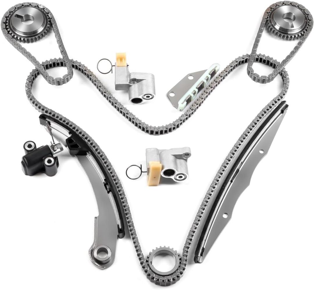 SCITOO Timing Chain Kit fits for 2005-2015 Nissan Frontier NV1500 NV2500 NV3500 Pathfinder Xterra Suzuki Equator 2.5L 2.4L 4.0L