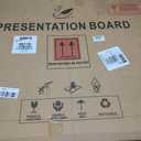 SWANCROWN Enclosed Bulletin Board Grey Felt Displays Boards Weather Resistant Wall Mounted Notice Case,37x28inches