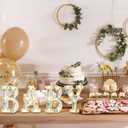 Realspring Baby Shower Sign Babe Marquee LED Letters Battery Operated Light up Centerpieces Glowing Home Table Party Decor for Boy Girl Gender Reveal Birthday, 8.26''(Eucalyptus Leaf Baby,Green)