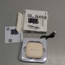 SANSUI AI Translation Earbuds Real Time,6-in-1 Bluetooth 6.0 Language Translator Earbuds,Audifonos Traductores Ingls Espaol,Translate Ear Buds with 42H Playtime for Travel,Learning(Ivory White)