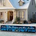 2 x Jesus Is the Reason for the Season Nativity Banner 11819.68 inch Christian Holiday Decoration Backdrop for Church Religious Event Home Outdoor Fence Wall Display Faith Photo Background (Three Kings Day Banner#003)