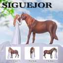 Horse Gifts for Women, Embrace The Horse Hand Painted Resin Sculpture, for Cowgirls and Equestrians