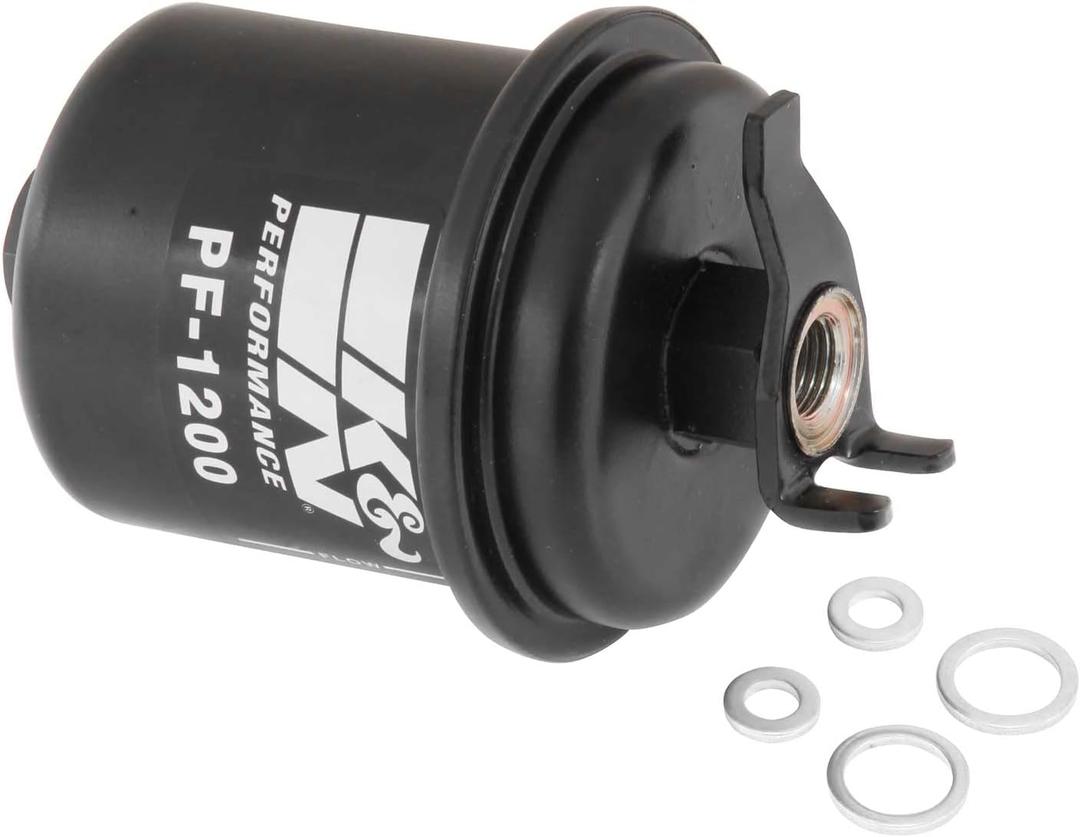 K&N Gasoline Fuel Filter: High Performance Fuel Filter, Premium Engine Protection, Compatible with 1988-2004 Honda/Acura Fuel Injected Gasoline Engines, PF-1200