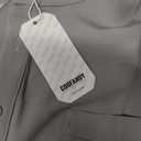 COOFANDY Mens Linen Shirt Summer Band Collar Henley Shirts Short Sleeve Stylish Casual T Shirt Big and Tall Shirts Grey, Medium