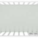 Hooga Grounding Crib Sheet, Organic Fitted Grounded Sheet for Baby Crib, Earth Connected Bedding (52x28x8) Pure Silver Fiber and Cotton, Grounding Cord Included. Off White