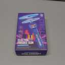 Rechargeable Disc Launcher with 6 Flying Spinners for Outdoor Activities Game White Elephant Gift Fidget Toys (Red)