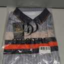 Men's Golf Polo Shirts Short Sleeve Dry Fit Performance Moisture Wicking Print Collared Golf Shirts for Men (Large, Silver Grey Pattern)