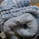 BEDELITE Fleece California King Comforter Set -Super Soft & Warm Fluffy Light Blue Bedding, Luxury Fuzzy Heavy Bed Set for Winter with 2 Pillow Cases