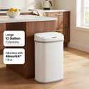 iTouchless Patented 13 Gal Motion Sensor Trash Can with Lid | Odor Filter