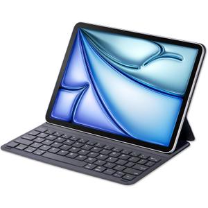 Smart Keyboard Folio for Air 11 Inch (M3 2025/M2 2024) & iPad Pro 11 inch (1st,2nd,3rd,4th Gen) and 10.9" iPad Air (4th, 5th Gen),Magnetic Keyboard Case with Two Viewing Angles,Front Back Protection (black)