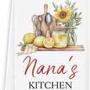 Nana's Grandma Kitchen Towels, Mother's Day Birthday Gifts for Nana Grandma Dish Tea Towels for Kitchen Decor, Grandmother Gifts from Grandkids Decorative Hand Towels, 16x24 Inch
