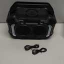 Wilody Speakers Bluetooth Wireless, 100W Loud Outdoor Speaker with Bass, IPX7 Waterproof Floatable, 20H Playtime, Wireless Charge, TWS, RGB Light, Portable Speaker for Work, Garage, Outdoor (Black) (Large)