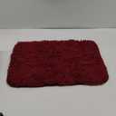 OLANLY Bathroom Rugs 24x16, Extra Soft Absorbent Chenille Bath Rugs, Rubber Backing Quick Dry, Machine Washable Bath Mats for Bathroom Floor, Tub and Shower, Home Decor Accessories, Burgundy