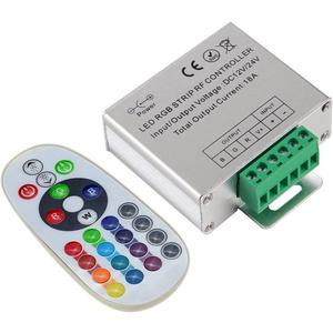 DC 12V-24V 18A LED Lights Controller 24Key RGB Remote Controller for 3528 5050 RGB LED Strip Lights, RGB Led Module Lights