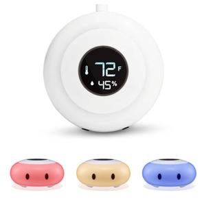 LittleHippo Kelvin Color Changing Night Light, Room Thermometer and Hygrometer (Humidity Monitor) for Nursery, Baby's Bedroom, Child's Room