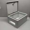 Generic Waterproof Electrical Enclosure 16 x 12 x 8'', Outdoor Electrical Box Weatherproof, Electrical Junction Box with Reinforced Lock, Gray, JYX403020 (Grey)