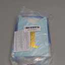 Blue Baby Shower Decorations with Grey Paper Pom Poms Metallic Silver Light Blue Balloons Banner for Gender Reveal Baby Shower Birthday Party Decorations