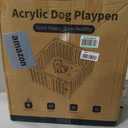 Cozy-Picket Dog Playpen Indoor Deco Pen, 24" H, Black, 12 Panels