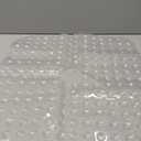 EENKOSI Square Shower Mat 27x27 inch - Large Clear Anti Slip Shower Floor Stall Mat - Non Slip Square Bathroom Bath Mat with Strong Secure Suction Cups and Drain Holes in Middle (Clear)