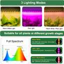 Grow Light for Indoor Plants Abonnyc 96 LEDS Plant Grow Light Strips 10 Inch Warm White Light & Red Light Full Spectrum with Auto On/Off Timer Sunlike Small Grow Lamp for Hydroponics Succulent, 4 Bars