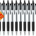 Always23 Ballpoint Pens, Comfort Grip Ballpoint Pen, Comfort Grip & Smooth Writing, Black Ink, 1mm 12 Pack