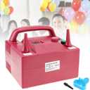 Portable Electric Balloon Blower Pump, Dual Nozzle Balloon Air Inflator, 110V 680W with 2 Inflation Nozzles for Decoration