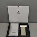 JISULIFE Portable Handheld Turbo Fan, 100 Speeds Adjustable Mini Personal Fan, 9000mAh USB Rechargeable Fan Battery Operated, LED Display, Metal Shell with Accessories Gifts for Men Women Travel-Brown