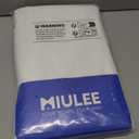 MIULEE Ivory Privacy Sheer Curtains That Let Light in 72 Inches Long Non-See-Through Semi Sheer Curtain Light Filtering Window Curtains Drapes for Living Room Bedroom 2 Panels Set