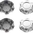 4 x 4Pcs Wheel Center Cap for 2019-2024 Silverado 1500 Wheel Rim Outer 187.5mm(7.38in) Silver Hub Caps Wheel Cover, Replacement 84173372 23378301
