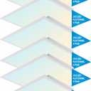 2x2 FT LED Light Flat Panel, 20-40W, 5 Color Temperature Selectable 3K/3.5K/4K/5K/6.5K, Dimmable Recessed Drop Ceiling Lights, 5000 Lumens, Lay in Fixture for Office, 120-277V, UL DLC(6 Pack)