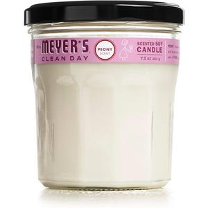 MRS. MEYER'S CLEAN DAY Soy Aromatherapy Candle, 35 Hour Burn Time, Made with Soy Wax and Essential Oils, Peony, 7.2 oz 3 Pack