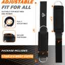 Wrist Cuffs with Dual D-Rings Secure & Comfortable Support for Cable Machine Workouts, Lateral Raises, Arm Strength Training, and Triceps Exercises