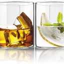 LAVAUX DESIGNS Lowball Drinking Glasses Set of 8 | 12 oz Capacity | Thin And Light Borosilicate Tumblers Can Be used For Drinking Beer, Cocktail, Water,Whiskey,Milk, Coffee, Juices etc | (12 oz)