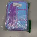 QQKO Bento Lunch Box for Kids Girls Boys, Toddler Kids Lunch Boxes for School, Lunch Containers for Adults with 4 Compartments, Sauce Container, Utensils, Food Picks and Muffin Cups, Purple