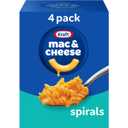 Kraft Spirals Mac and Cheese, 4 Boxes, for Easy Dinner or Dinner Sides, Original Flavor, No Artificial Flavors, Preservatives or Dyes, 5.5 oz (EXP 06/11/26)