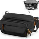 Cwatcun Camera Sling Bag Small, DSLR Compact Camera Shoulder Bag Crossbody, Photography Bag Case Purse for Canon Nikon Sony Fuji DSLR/SLR/Mirrorless Cameras