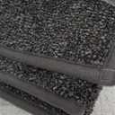 BEQHAUSE Stair Landing Rug Non-Slip 30"x30",Square Stair Landing Mats for Stair Washable,Carpet Stair Treads Matching Mats for Wooden Steps Indoor Landing Rugs Surface Polyester TPE Backing,Dark Grey