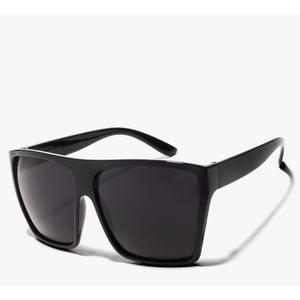 Oversized Flat Top Trendy Square Trapezoid Shape Fashion Mens Womens Sunglasses 3 Pcs