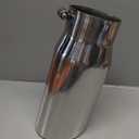 LCGP 4" to 5" Diesel Exhaust Tip, 12" Overall Length Bolt On Design Truck Tail Tip,Polished, Rolled Angle Cut Design