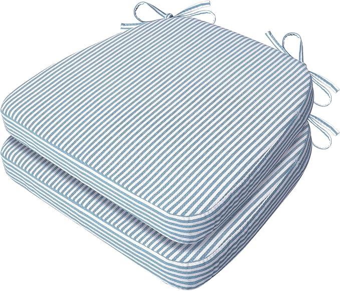 AAAAAcessories Chair Cushions for Dining Chairs, 17 x 16 x 2 in, Set of 2