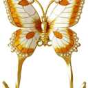 1 Pack Decorative Wall Hook, Vintage Butterfly Shaped Metal Wall Hook for Hanging Coats Clothes Keys Hats Towels