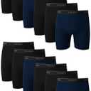 Hanes mens Underwear Boxer Briefs Pack, Cool & Breathable Cotton Moisture-wicking Underwear for Men, No Ride Up, S, Pack 12