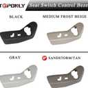 TQPONLY Driver Seat Plastic Trim Cover Panel,Fits Dodge Grand Caravan 2011-2019/Fits Chrysler Town and Country 2011-2016 Left Side Power Seat Switch Control Bezel Shield (Sandstorm/Tan)