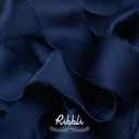 Ribbli Navy Blue Silk Satin Ribbon 1.5 Inch x 30 Yard Handmade Frayed Chiffon Navy Ribbon for Gift Wrapping Wedding Invitations Bridal Bouquets Home Decor
