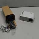 Mini Projector with WiFi and Bluetooth, Outdoor Portable Mini Projector for iPhone Supports 1080P with Built-in Speaker, Movie Projector for Home Theater Compatible with iOS/Android/PC/TV Stick/HDMI