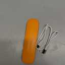 Bone Conduction Sleep Speaker Under Pillow, Ultra-Thin Non-in-Ear Pillow Speaker with Bluetooth & TF Card Playback, Portable Bedside Speaker for Side Sleepers, Travel & White Noise (Orange)