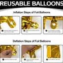 10 Pcs 4D Sphere Soccer Balloons Set with Golden Championship Trophy & Star Burst Balloon - Soccer Party Decorations for World Cup Parties, Sports Theme Birthday, Football Fans Party Decoration Supply
