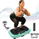 HOTWAVE Vibration Plate Exercise Machine for Lymphatic Drainage, Power Vibrating Plates Platform for Weight Loss - Whole Body Shaker Vibration Plate Machine Home Gym Shaping Fitness Workout