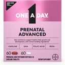 One A Day Prenatal Advanced- Prenatal Vitamins with Folic Acid, Choline, DHA & Iron, Pregnancy Vitamins for Women to Support Baby’s Development, 60+60 Ct (120 Total Set), EXP: 2027/02